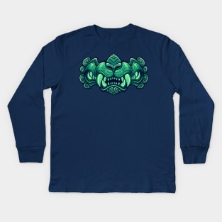 Jade Beast's Maw Kids Long Sleeve T-Shirt